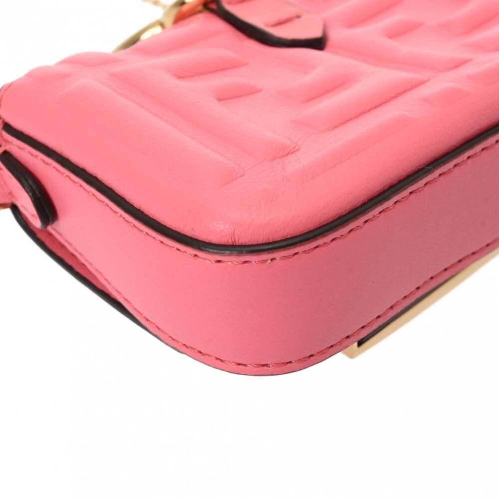 FENDI Pink Leather Shoulder Bag - Picture 8 of 11
